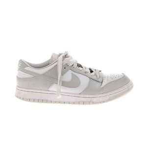 Nike Light Gray and White Low-Top Sneakers
